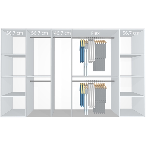 Inventar fra bredde 320 cm til 340 cm - Kitchn - Model B